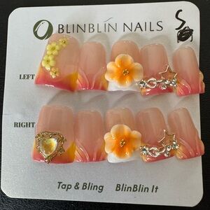 Stylish Duck Beak Nails with Accents